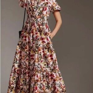 Anthropologie Floral Maxi Dress - Multicolor
